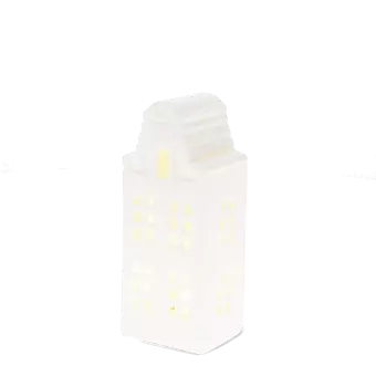 Matt ceramic LED light decoration - Medium house