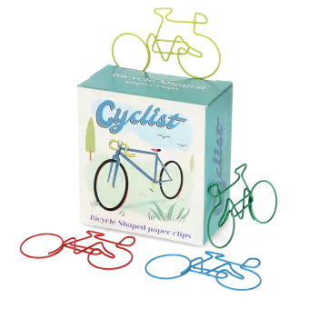 Paper clips (box of 20) - Cyclist
