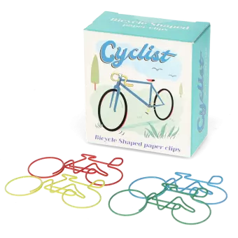 Paper clips (box of 20) - Cyclist