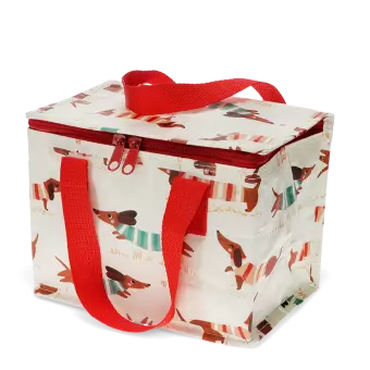 Insulated lunch bag - Sausage Dog (ecru)