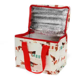 Insulated lunch bag - Sausage Dog (ivory)