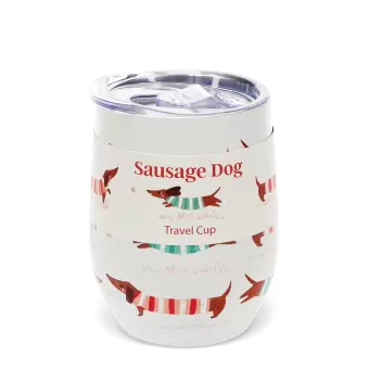 Travel cup 350ml - Sausage Dog (pattern)
