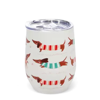 Travel cup 350ml - Sausage Dog (pattern)
