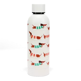 Stainless steel drinks bottle 500ml - Sausage Dog