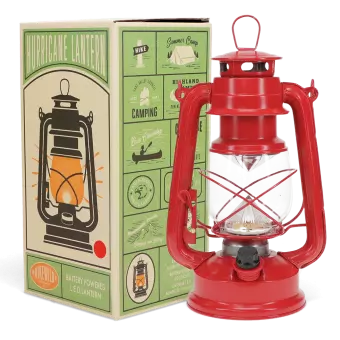 LED hurricane lantern - Red