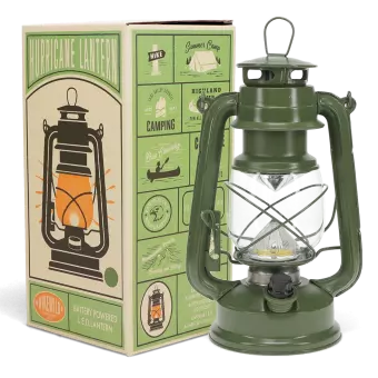 LED hurricane lantern - Green