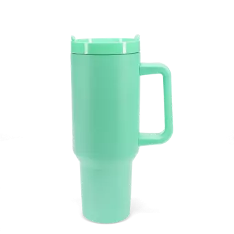 Travel tumbler with handle (1.2Ltr) - Mint green