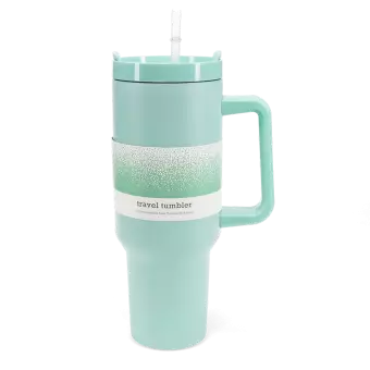 Travel tumbler with handle (1.2Ltr) - Eggshell blue