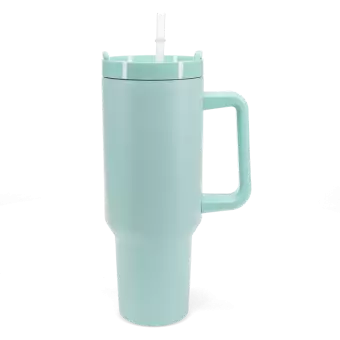 Travel tumbler with handle (1.2Ltr) - Eggshell blue
