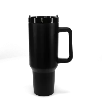 Travel tumbler with handle (1.2Ltr) - Black