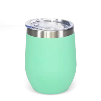 Rubber coated travel cup 350ml - Mint green