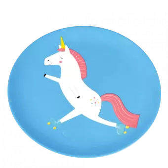 Magical Unicorn Melamine Plate