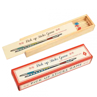 Wooden pick up sticks game