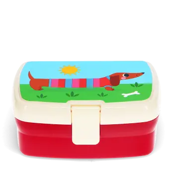 Lunch box with tray - Sausage Dog
