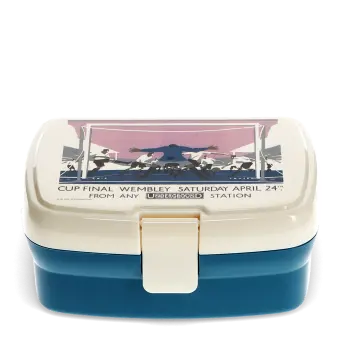 Lunch box with tray - TfL Vintage Poster "Cup Final"