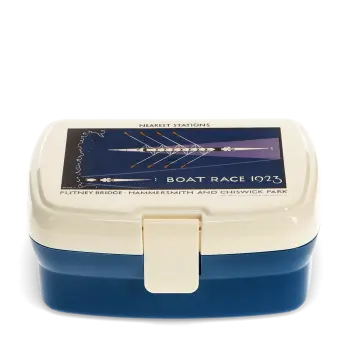 Lunch box with tray - TfL Vintage Poster "Boat Race"