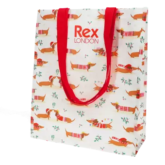 Shopping bag - Festive Sausage Dog