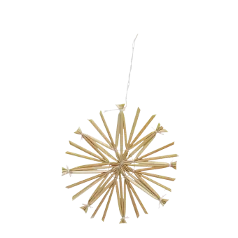 Straw star decoration (8cm)