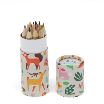 Tube of colouring pencils - Woodland