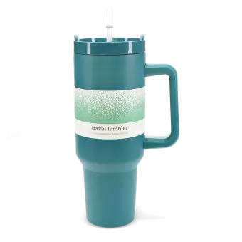 Travel tumbler with handle (1.2Ltr) - Petrol blue