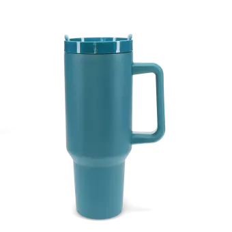 Travel tumbler with handle (1.2Ltr) - Petrol blue