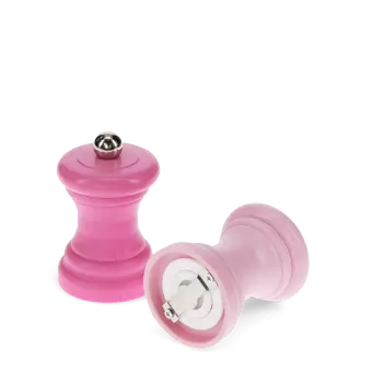 Travel salt pepper mill set pink