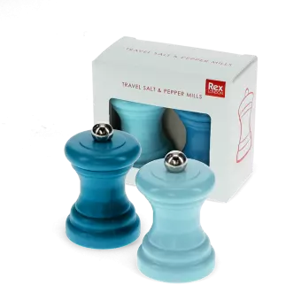 Travel salt & pepper mill set - Blue