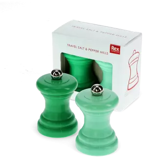 Travel salt & pepper mill set - Green