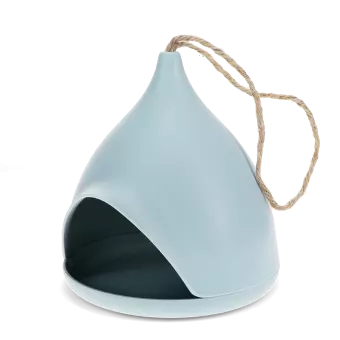 Bamboo fibre bird feeder - Blue
