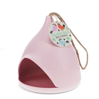 Bamboo fibre bird feeder - Pink