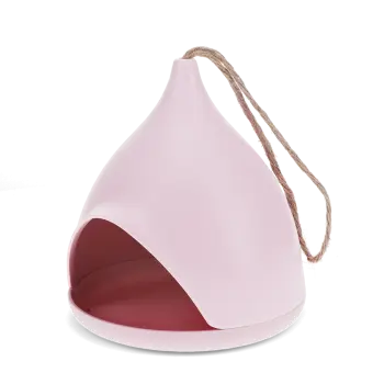 Bamboo fibre bird feeder - Pink