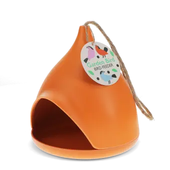 Bamboo fibre bird feeder - Orange