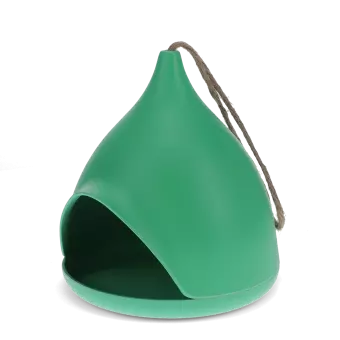 Bamboo fibre bird feeder - Green
