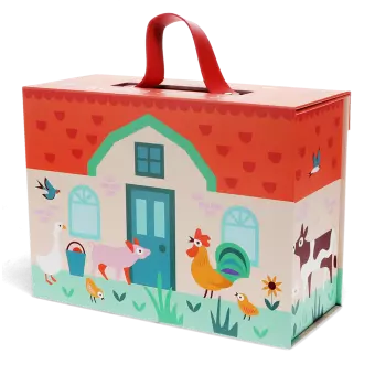 Wooden farm playset