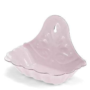 Wall-mounted enamel soap dish - Pink