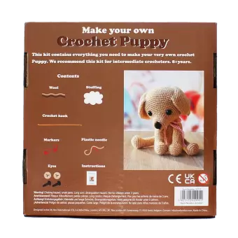 Make your own crochet animal kit - Puppy