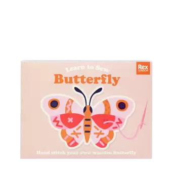 Learn to sew wooden hand-stitch set - Butterfly