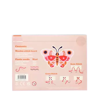 Learn to sew wooden hand-stitch set - Butterfly