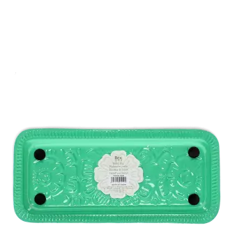 Enamel trinket tray - Green