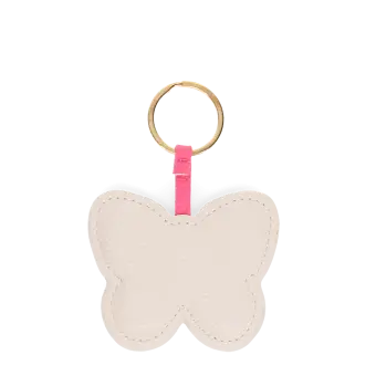 Faux leather keyring - Butterfly