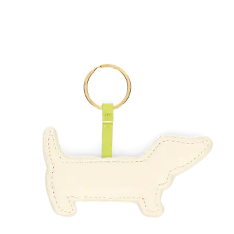 Faux leather keyring - Sausage Dog