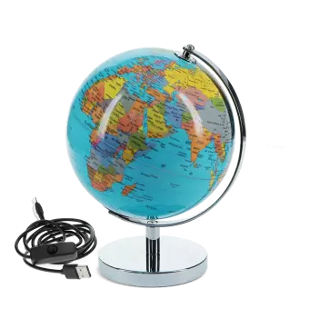 USB world globe light (14.2cm) - Classic