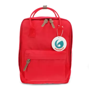 Compact backpack red