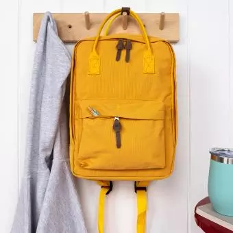 Compact backpack yellow