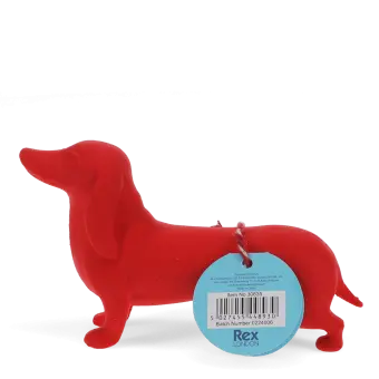 Giant sausage dog eraser red