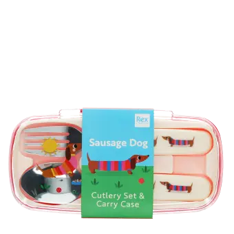Children's cutlery set - Sausage Dog