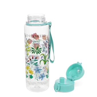 Drinks bottle with push button lid 700ml - Wild Flowers