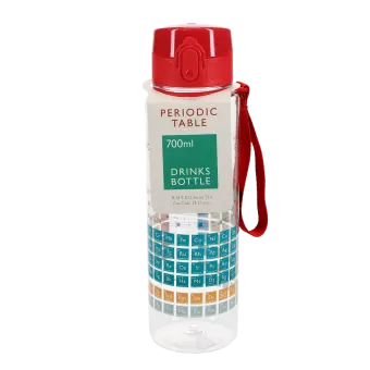 Drinks bottle with push button lid 700ml - Periodic Table