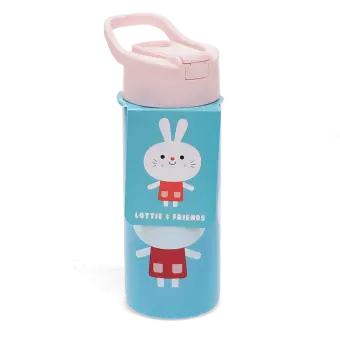 Stainless steel bottle with push button lid 500ml - Lottie and Friends