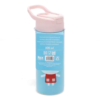 Stainless steel bottle with push button lid 500ml - Lottie and Friends